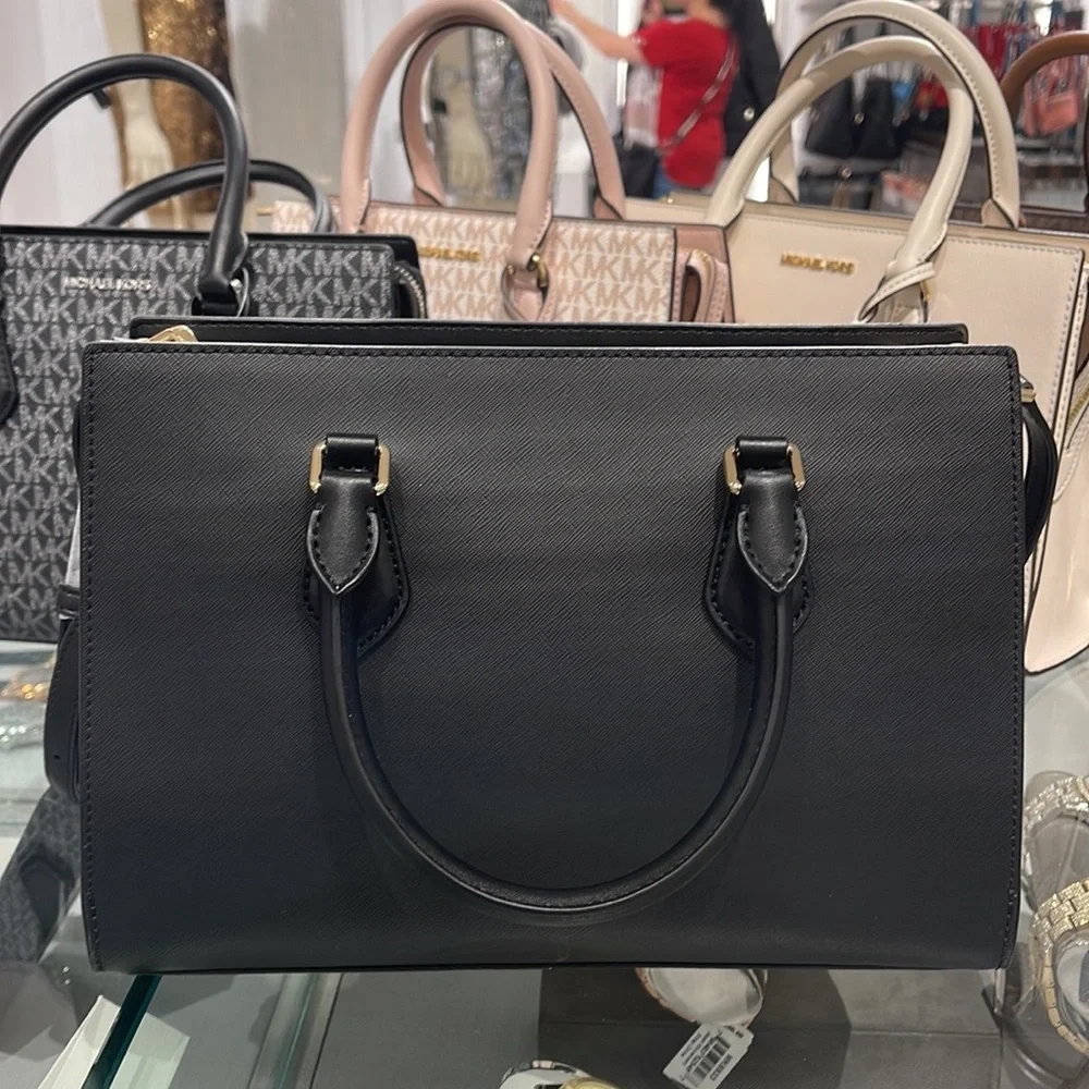 Michael Kors Sheila Medium Center Zip Satchel Crossbody Bag NWT